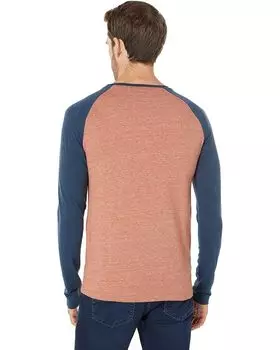 Футболка Threads 4 Thought Burnout Long Sleeve Raglan Crew Tee, цвет Harvest/Midnight