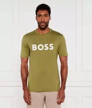 Футболка тибурт 354 Regular fit Boss, зеленый
