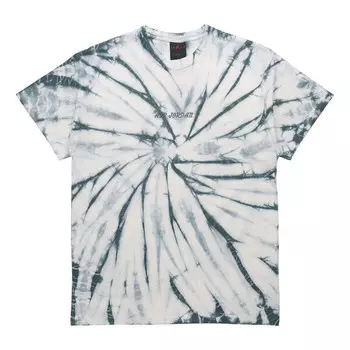 Футболка tie dye printing loose knit short sleeve green Air Jordan, зеленый