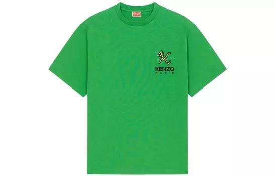 Футболка Tiger Tail Series для мужчин, зеленая Kenzo, зеленый