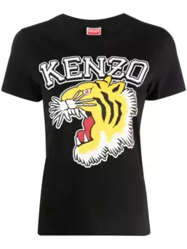 Футболка Tiger Varsity KENZO, черный