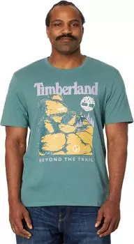Футболка Timberland Front Graphic Short Sleeve Tee, цвет Sea Pine