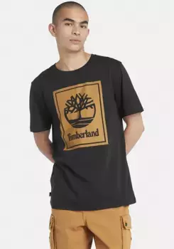 Футболка Timberland "Футболка с коротким рукавом STACK LOGO", цвет Black-Wheat Boot