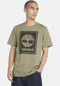 Футболка Timberland "Футболка с коротким рукавом STACK LOGO", цвет Earth-Black