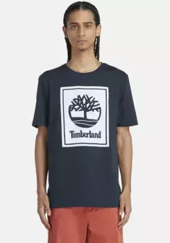 Футболка Timberland "Футболка с коротким рукавом STACK LOGO", цвет Dark Sapphire