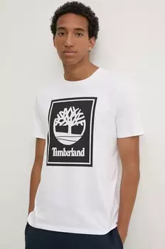 Футболка Timberland из хлопка, белый