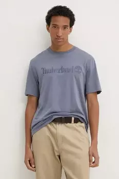 Футболка Timberland из хлопка, синий