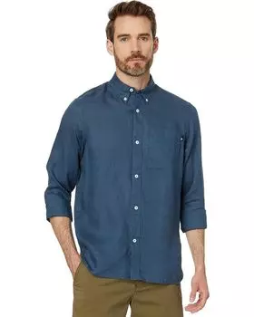 Футболка Timberland Linen Chest Pocket Shirt, цвет Dark Denim