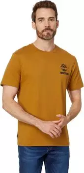 Футболка Timberland Short Sleeve Back Logo Graphic Tee, цвет Wheat Boot