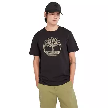Футболка Timberland Tree Logo Seasonal Camo, коричневый