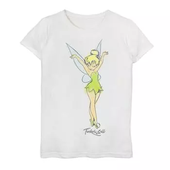 Футболка Тинкер Белл с акварельным рисунком для девочек 7–16 лет «Питер Пэн» Disney's Disney
