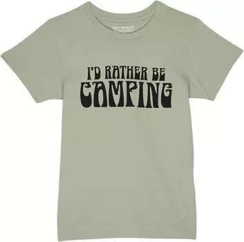 Футболка Tiny Whales Rather Be Camping Tee, цвет Yucca