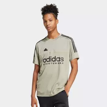Футболка Tiro Jersey adidas Originals, цвет silver pebble/black