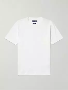 Футболка Titan Slim-Fit из хлопкового джерси с вышитым логотипом VILEBREQUIN, белый