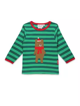 Футболка Toby Tiger Langarmshirt, зеленый