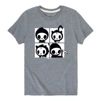 Футболка tokidoki 'Til Death Do Us Part для мальчиков 8–20 лет с рисунком Licensed Character, серый