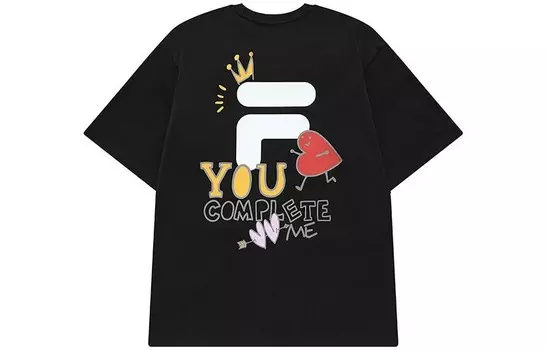 Футболка TOKYO SYUDIO унисекс черная Fila Fusion, черный