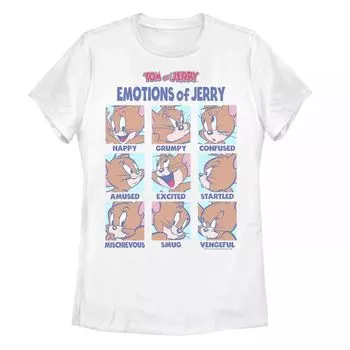Футболка Tom And Jerry Emotions Of Jerry Box Up для юниоров Licensed Character