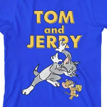Футболка Tom & Jerry Brush Art с рисунком для мальчиков 8–20 лет Licensed Character