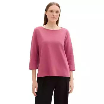 Футболка Tom Tailor 1043102 Structured 3/4 sleeve, розовый
