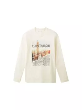 Футболка Tom Tailor, бежевый