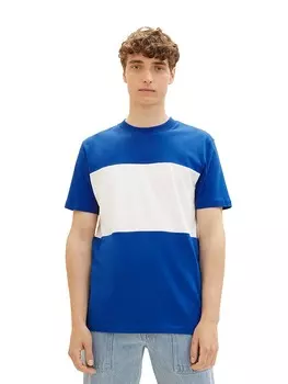 Футболка Tom Tailor, цвет blau/wei