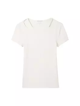 Футболка Tom Tailor, цвет Wool White