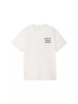 Футболка Tom Tailor, цвет Wool White
