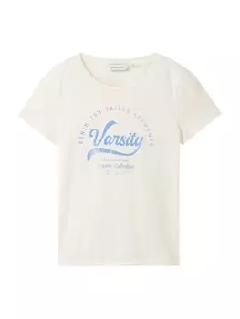 Футболка Tom Tailor, цвет Wool White