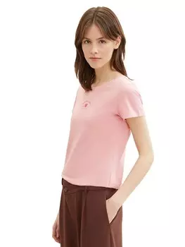 Футболка TOM TAILOR Denim, розовый