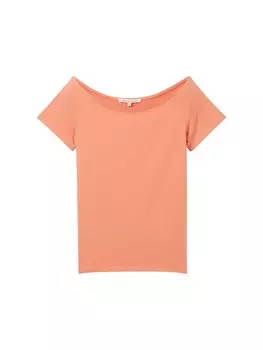 Футболка TOM TAILOR DENIM Shirt, цвет coral