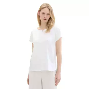 Футболка Tom Tailor Fabric Mix, белый