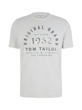 Футболка Tom Tailor mit Print, белый