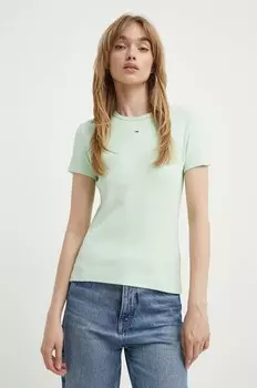 Футболка Томми Джинс Tommy Jeans, зеленый