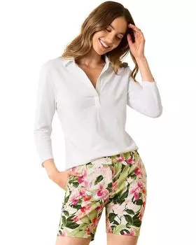 Футболка Tommy Bahama Ashby Isles Jersey Johnny Collar, белый