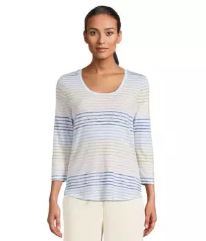 Футболка Tommy Bahama Ashby Isles Seabright Stripe Tee, белый