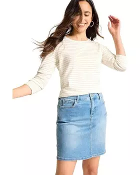 Футболка Tommy Bahama Ashby Isles Waterway Stripe Tee, цвет Coconut