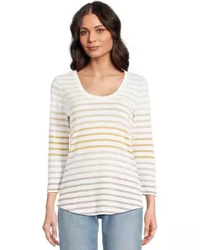 Футболка Tommy Bahama Ashy Isles Horizon Stripe Tee, цвет Travertine
