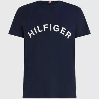 Футболка Tommy Hilfiger Big And Tall Arch Logo, темно-синий