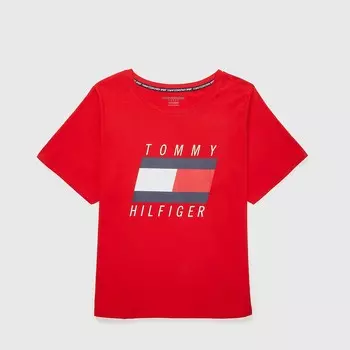 Футболка Tommy Hilfiger Curve Logo, красный