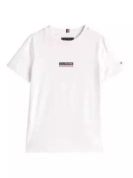 Футболка Tommy Hilfiger Junior из хлопка, белый