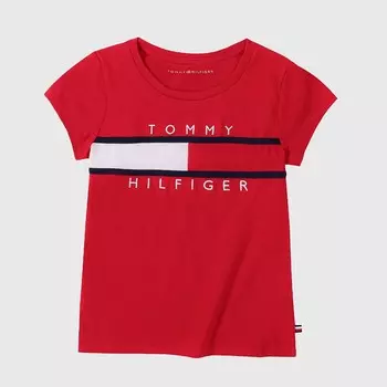 Футболка Tommy Hilfiger Kids' Flag, красный