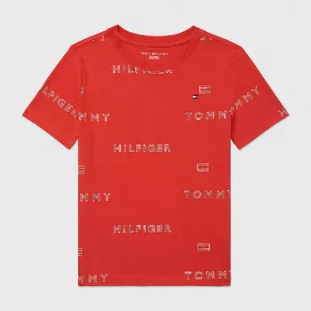 Футболка Tommy Hilfiger Kids' Hilfiger Flag, красный