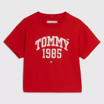 Футболка Tommy Hilfiger Kids' Varsity, красный