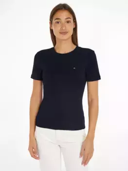 Футболка Tommy Hilfiger "NEW SLIM CODY C-NK SS" с вышитым логотипом, цвет Desert Sky