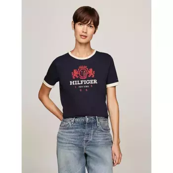 Футболка Tommy Hilfiger Reg Varsity, черный