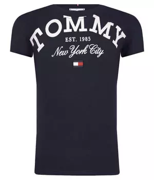 Футболка Tommy Hilfiger Regular Fit, синий / белый