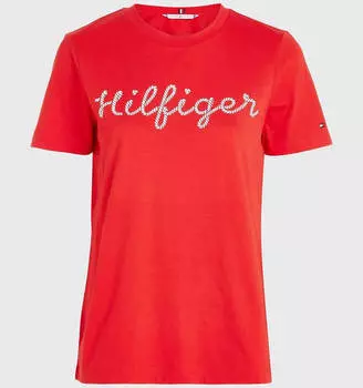 Футболка Tommy Hilfiger Rope Logo, красный