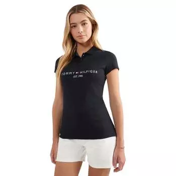 Футболка Tommy Hilfiger Slim Fit Logo Polo, темно-синий