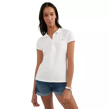 Футболка Tommy Hilfiger Slim Fit Polo, белый